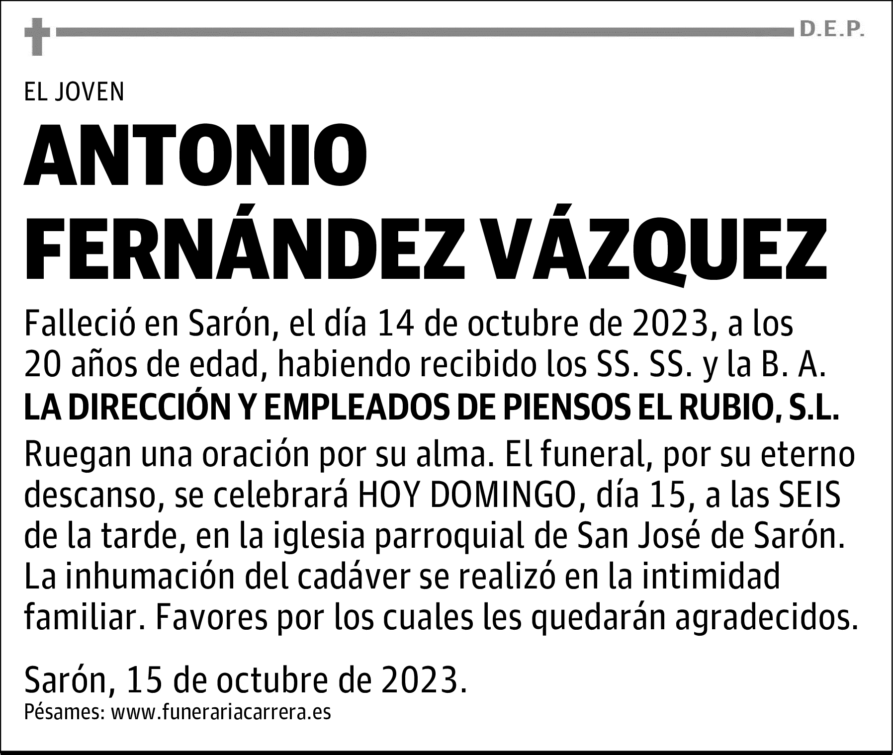 ANTONIO FERNÁNDEZ VÁZQUEZ