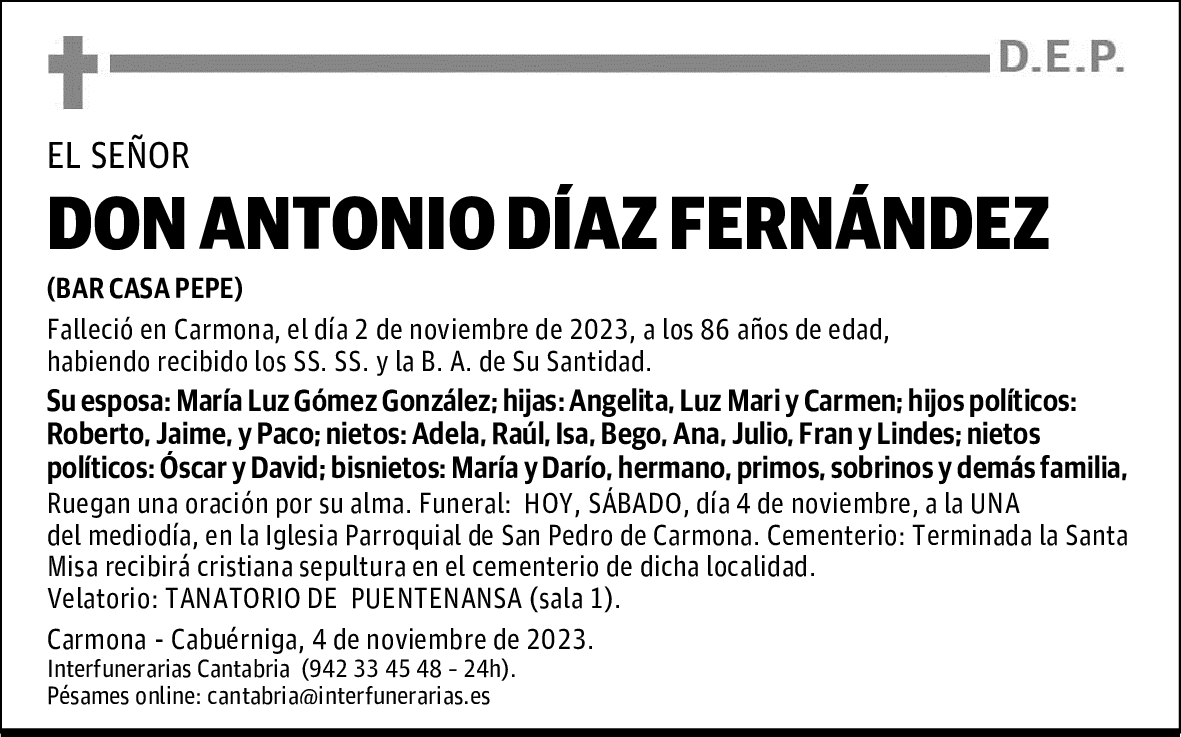 DON ANTONIO DÍAZ FERNÁNDEZ