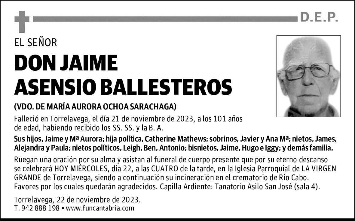 DON JAIME ASENSIO BALLESTEROS