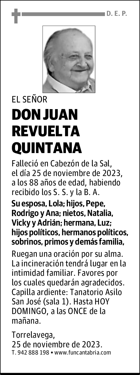 DON JUAN REVUELTA QUINTANA