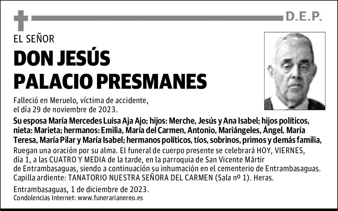 DON JESÚS PALACIO PRESMANES