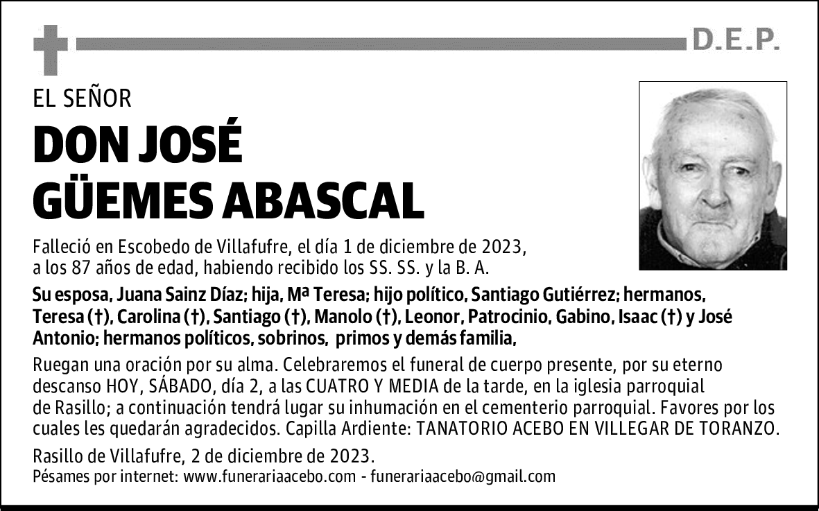 DON JOSÉ GÜEMES ABASCAL