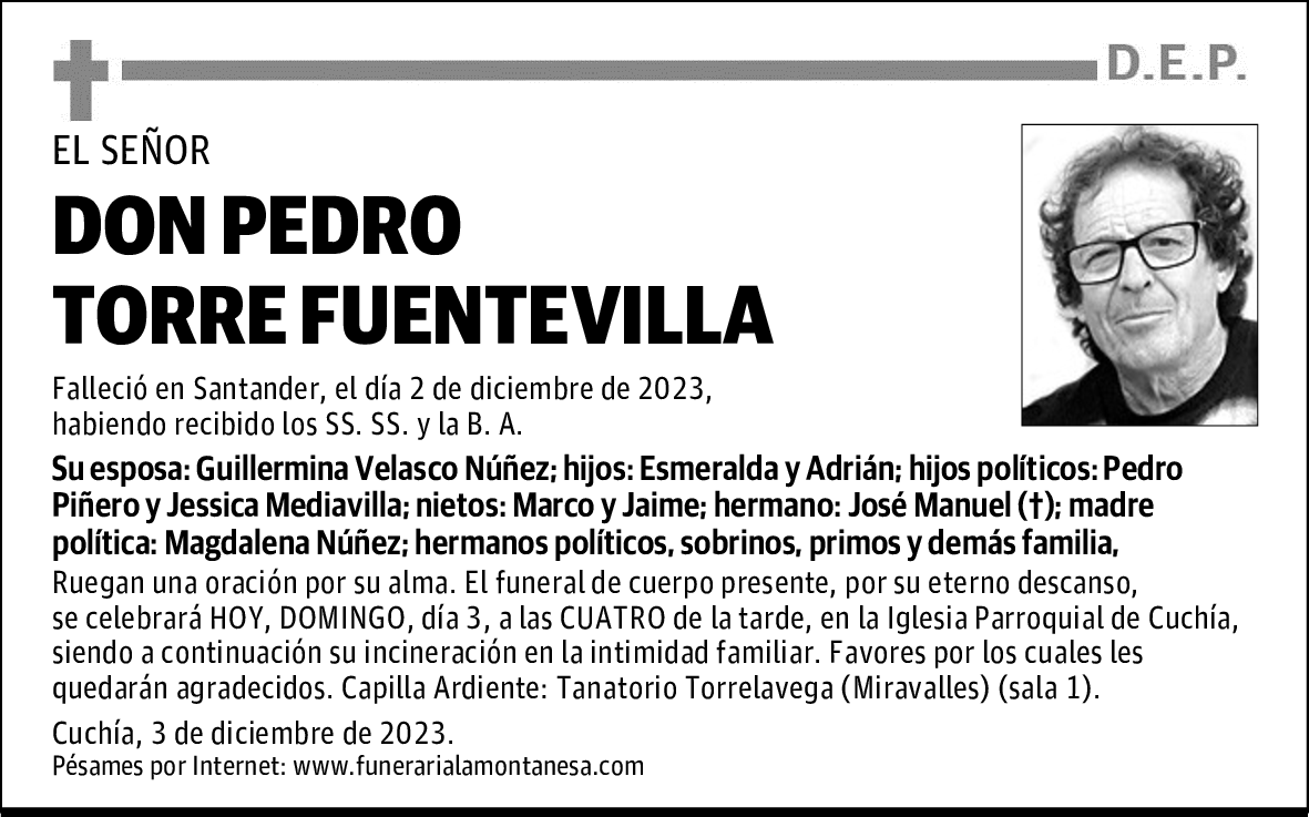DON PEDRO TORRE FUENTEVILLA