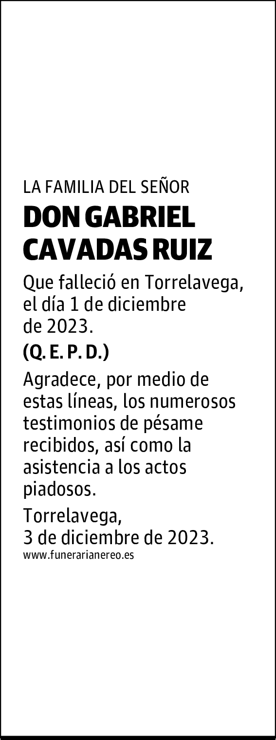 DON GABRIEL CAVADAS RUIZ