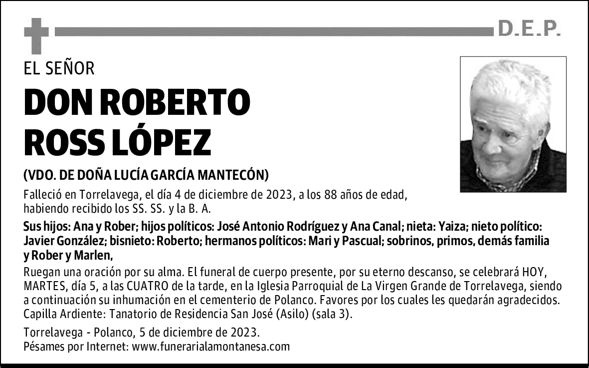 DON ROBERTO ROSS LÓPEZ
