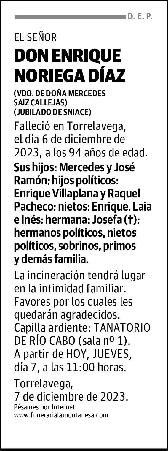 DON ENRIQUE NORIEGA DÍAZ