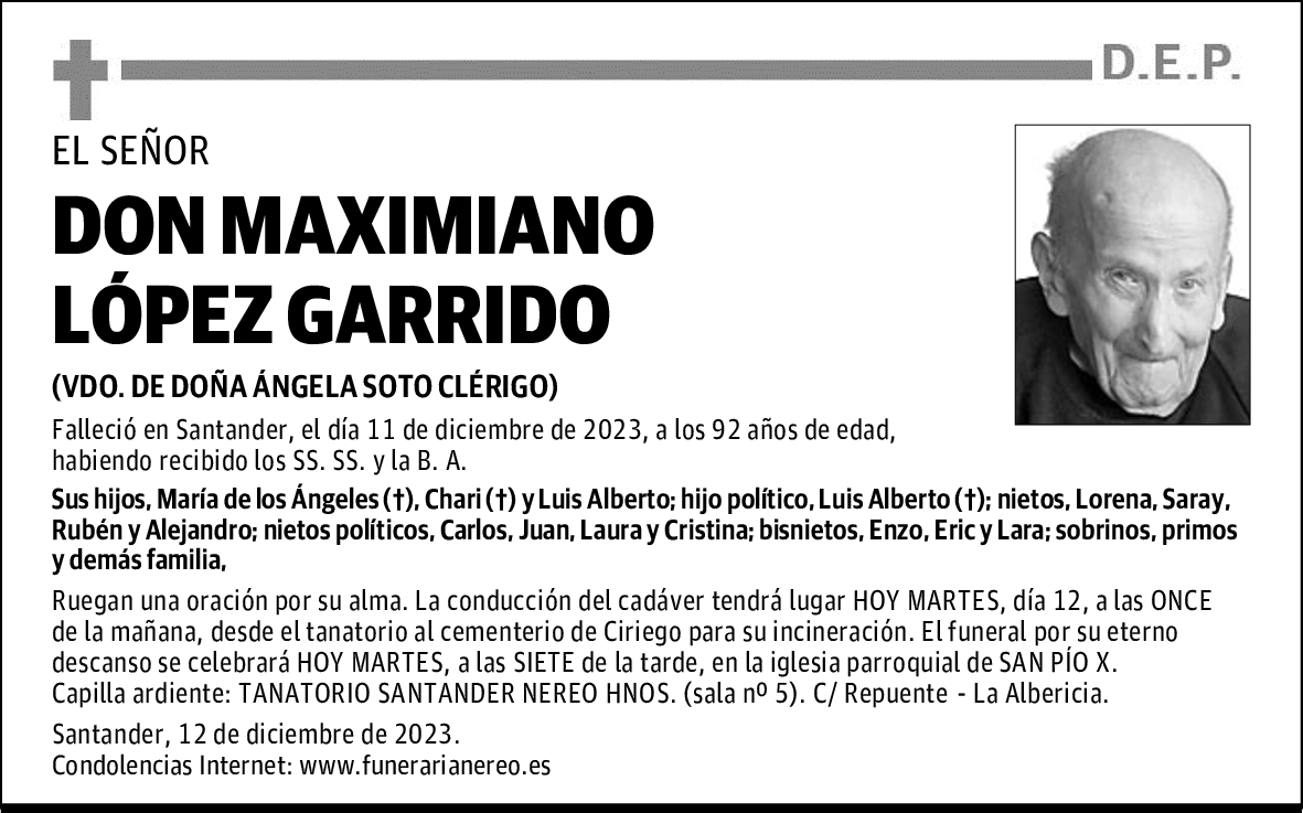 DON MAXIMIANO LÓPEZ GARRIDO