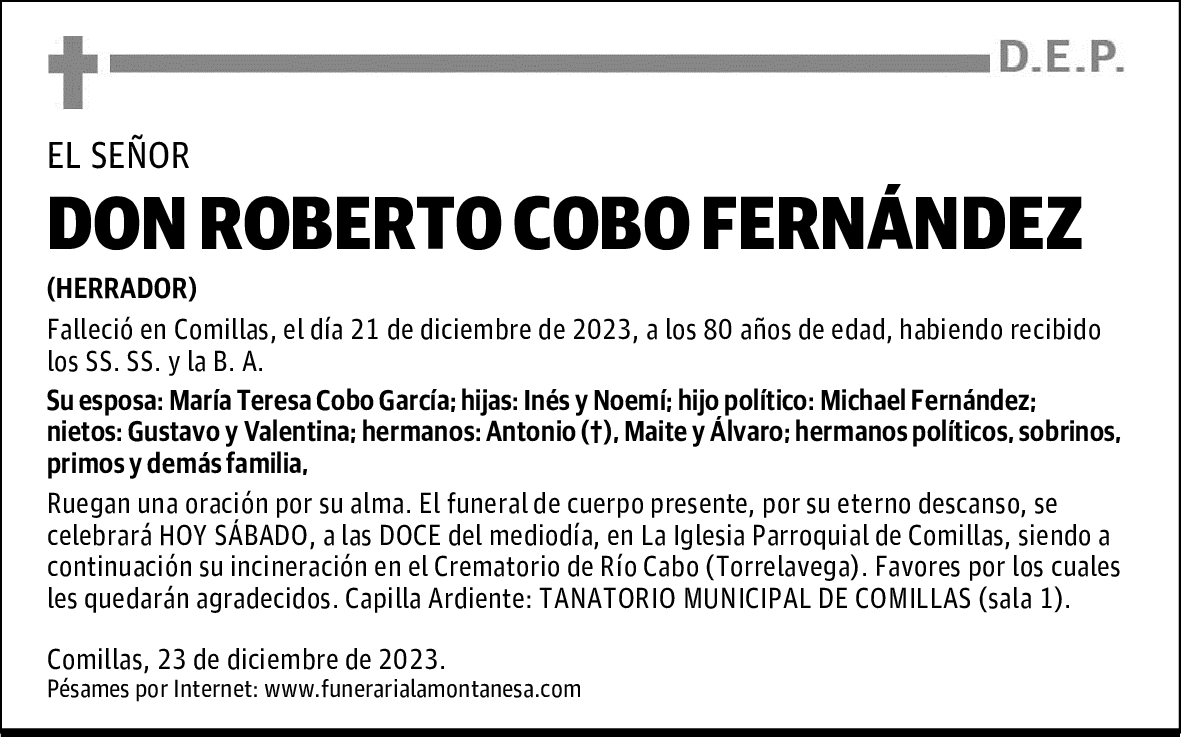 DON ROBERTO COBO FERNÁNDEZ
