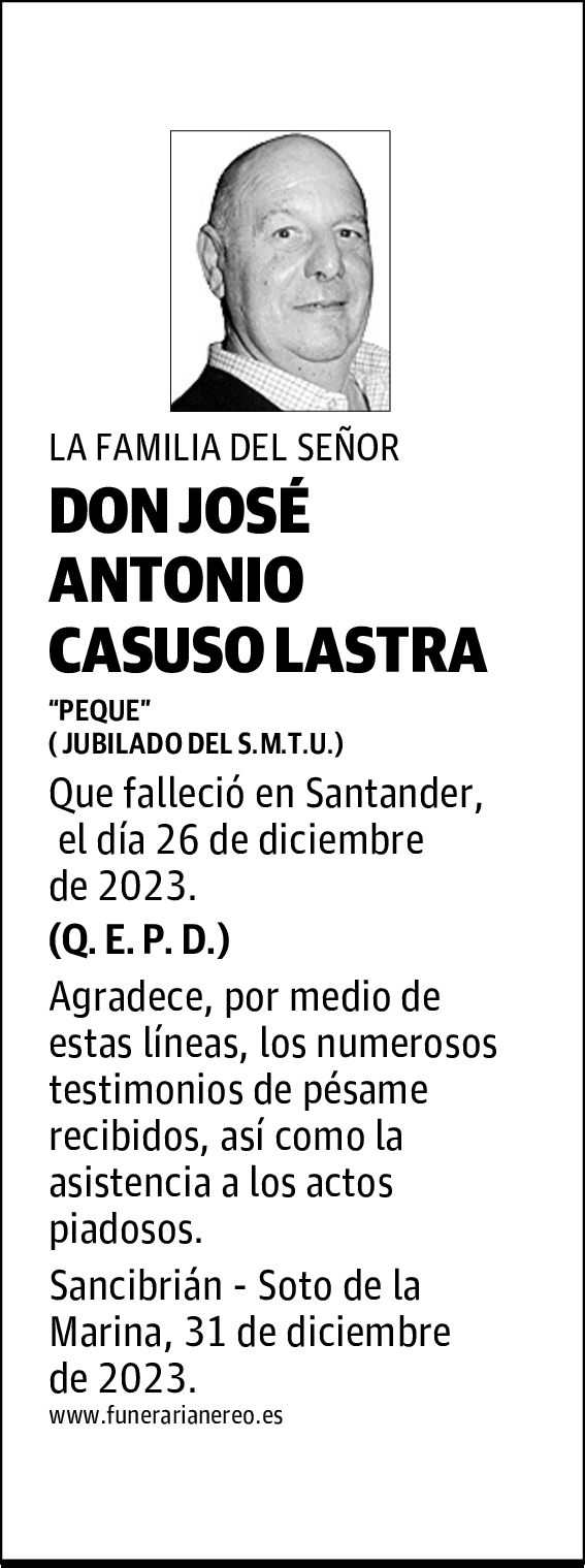 DON JOSÉ ANTONIO CASUSO LASTRA