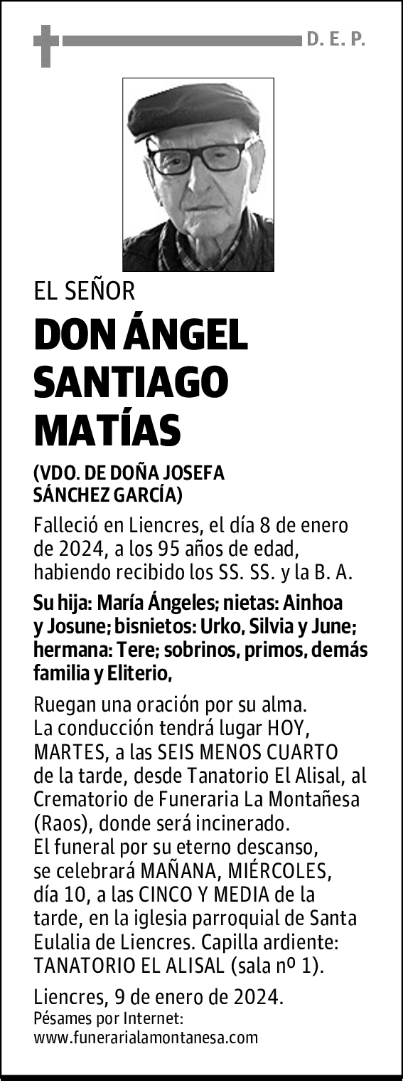 DON ÁNGEL SANTIAGO MATÍAS