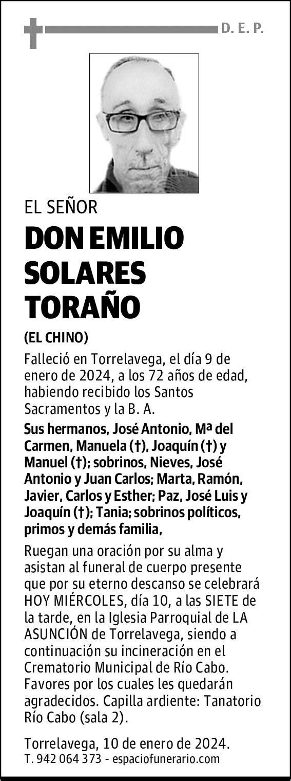 DON EMILIO SOLARES TORAÑO