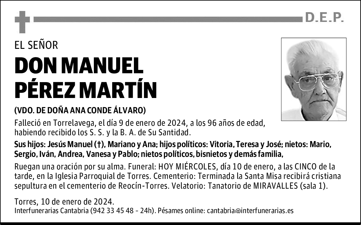DON MANUEL PÉREZ MARTÍN