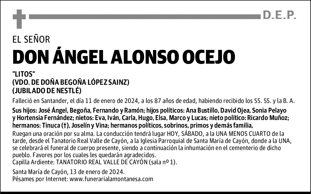 DON ÁNGEL ALONSO OCEJO