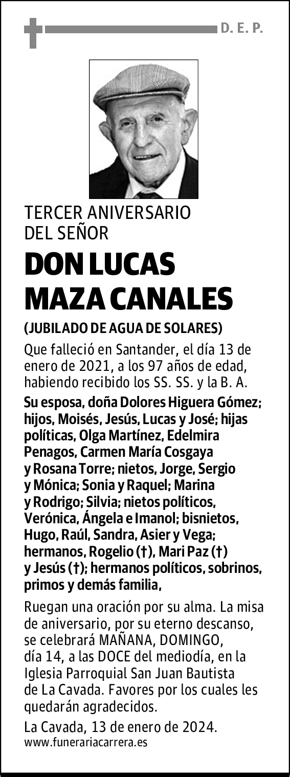 DON LUCAS MAZA CANALES