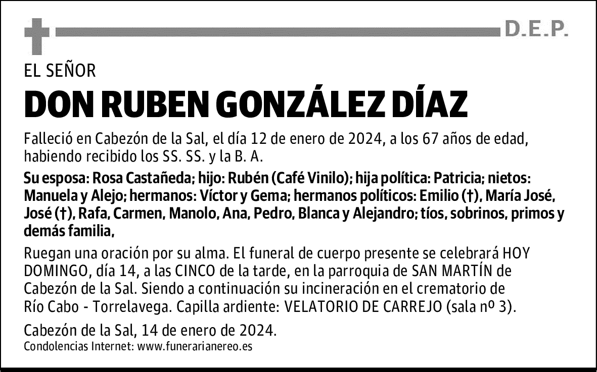 DON RUBEN GONZÁLEZ DÍAZ