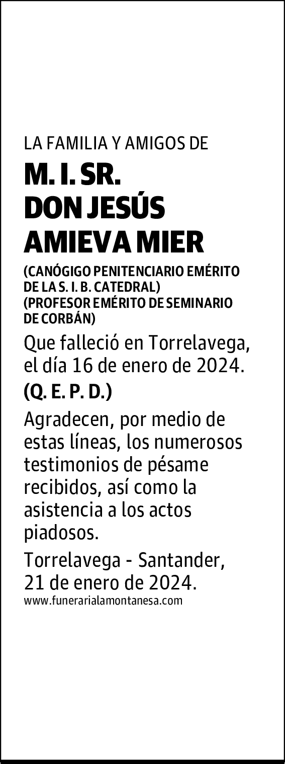 DON JESÚS AMIEVA MIER