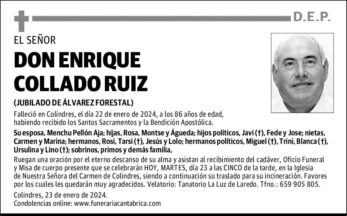 DON ENRIQUE COLLADO RUIZ