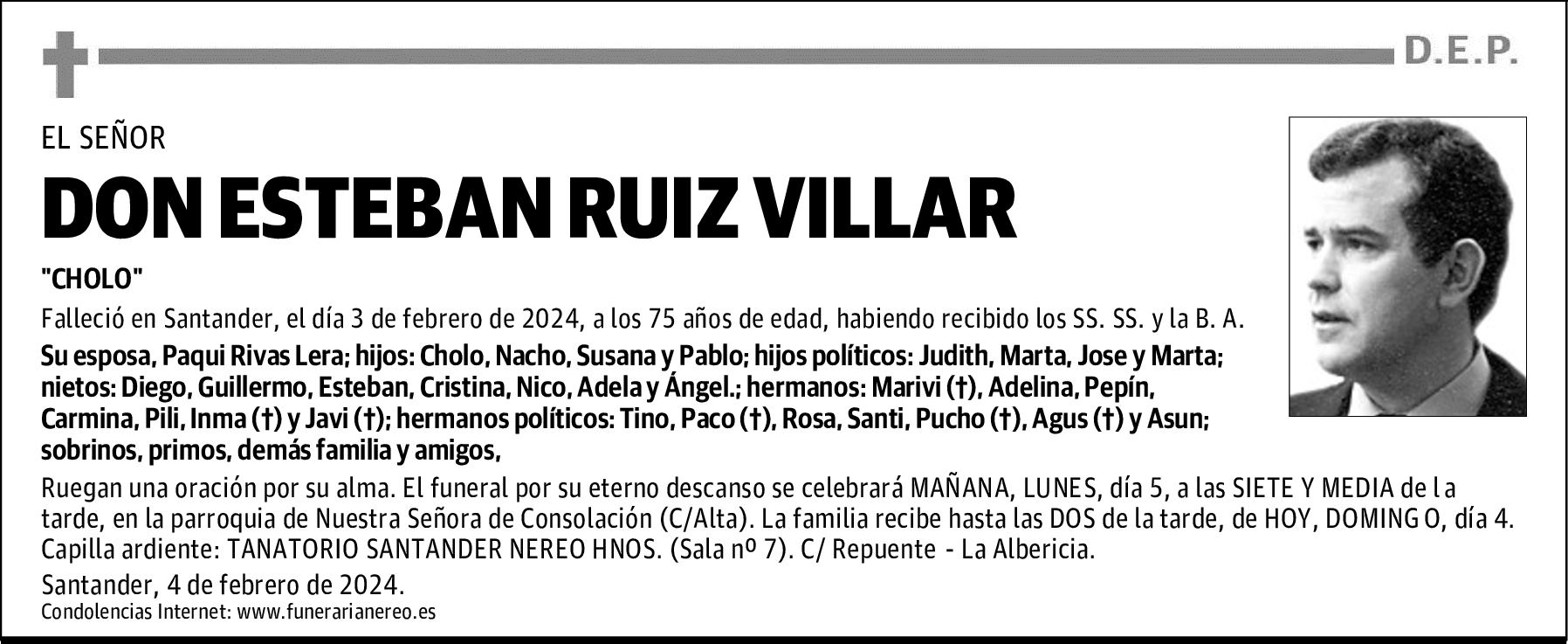 DON ESTEBAN RUIZ VILLAR