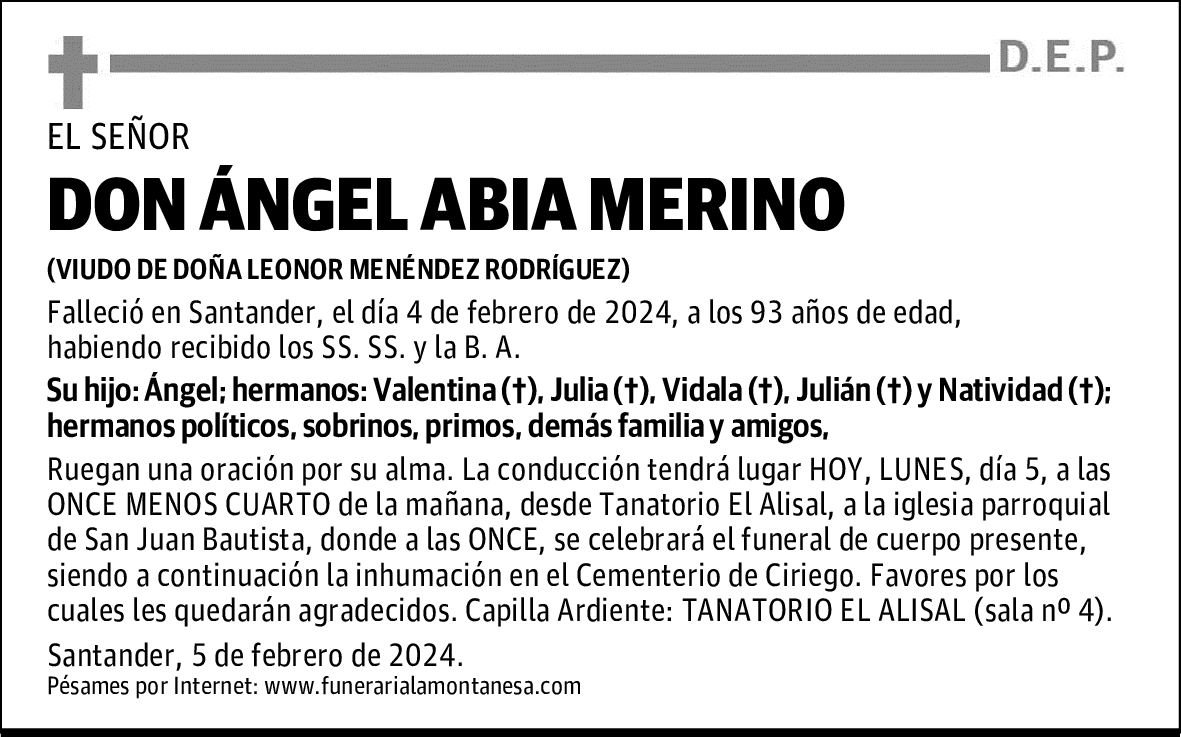 DON ÁNGEL ABIA MERINO