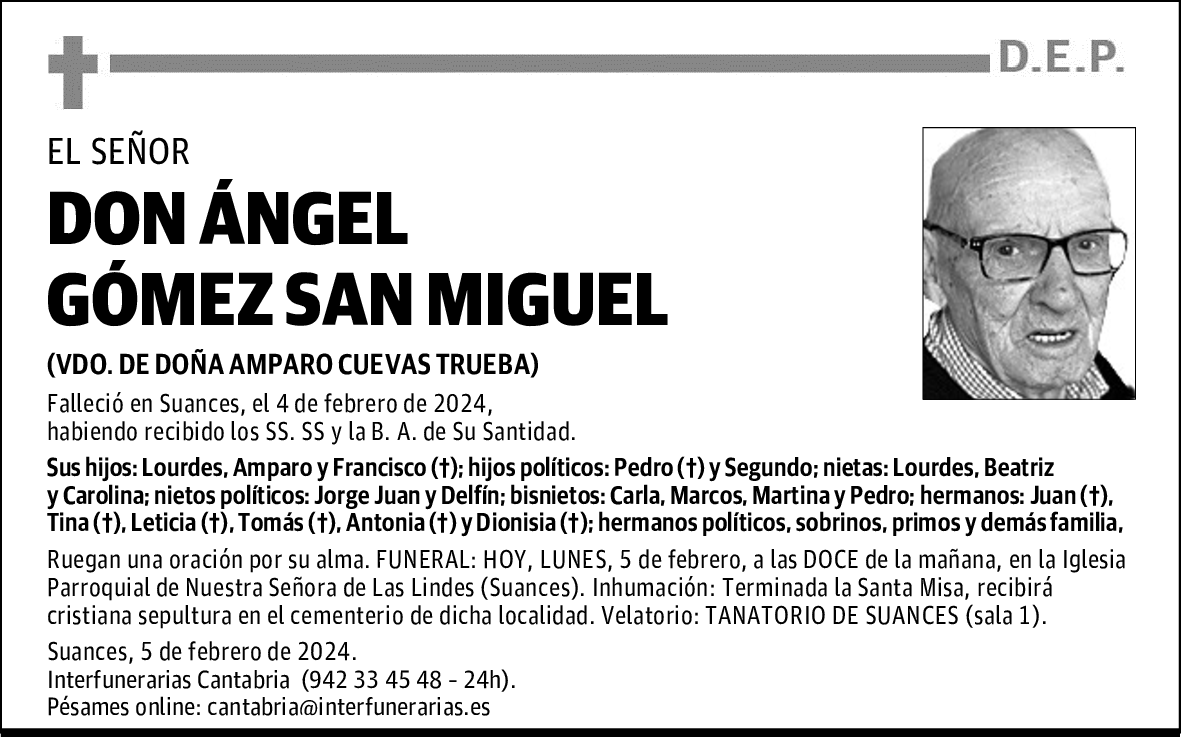 DON ÁNGEL GÓMEZ SAN MIGUEL
