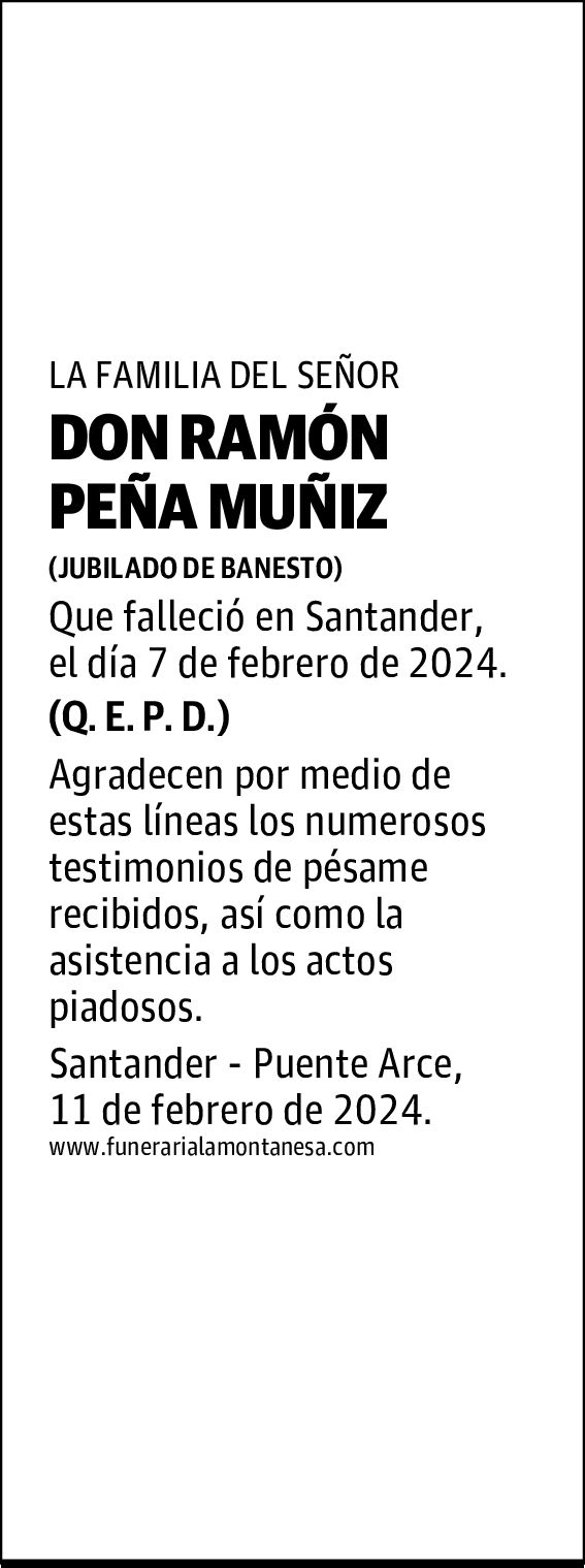 DON RAMÓN PEÑA MUÑIZ