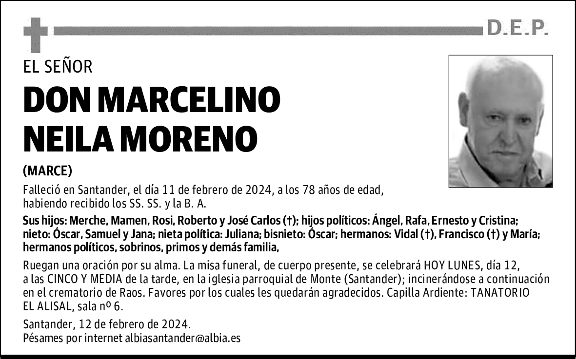 DON MARCELINO NEILA MORENO