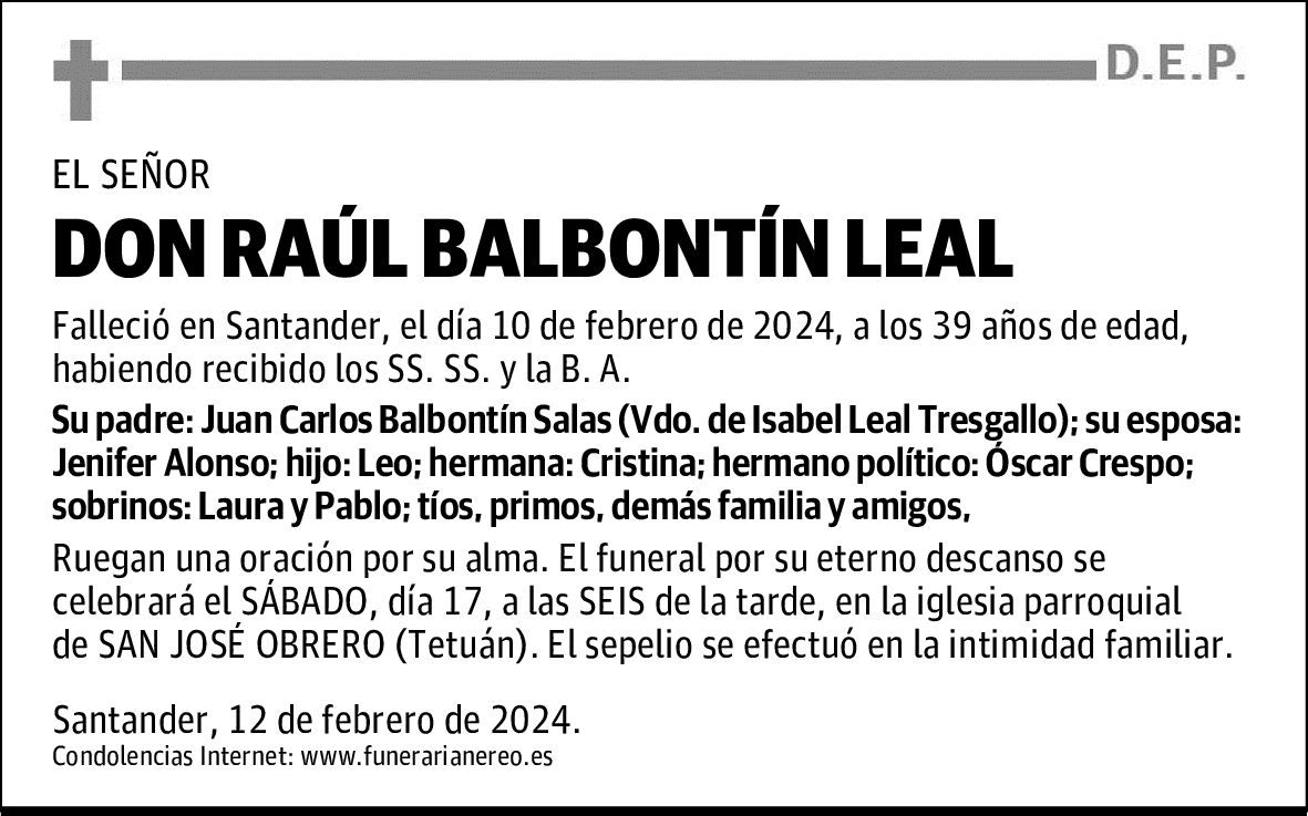 DON RAÚL BALBONTÍN LEAL