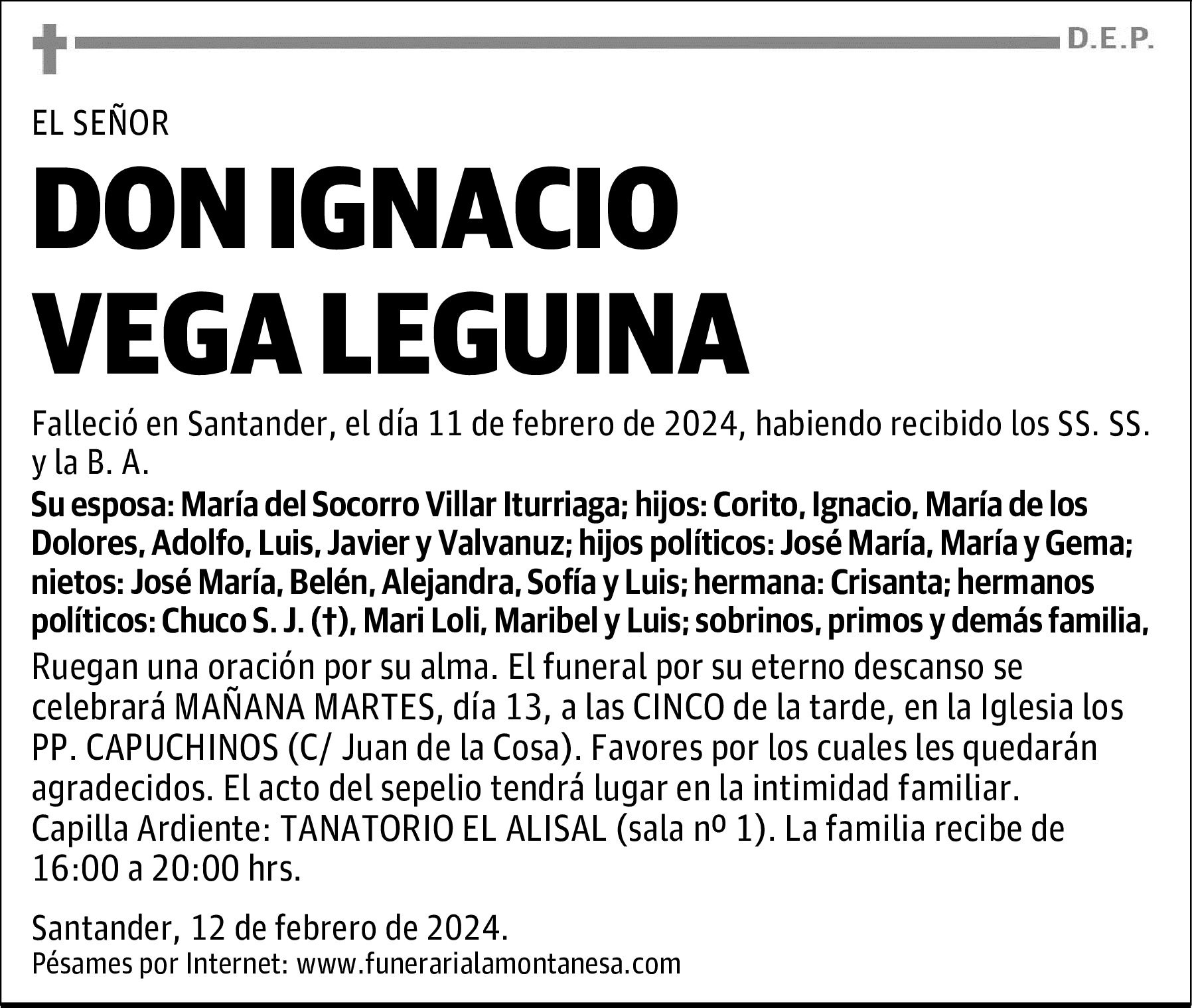 DON IGNACIO VEGA LEGUINA