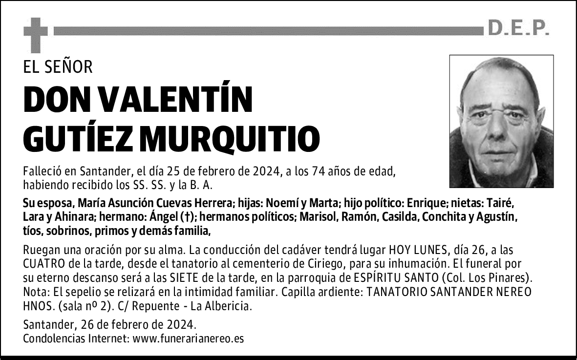 DON VALENTÍN GUTÍEZ MURQUITIO