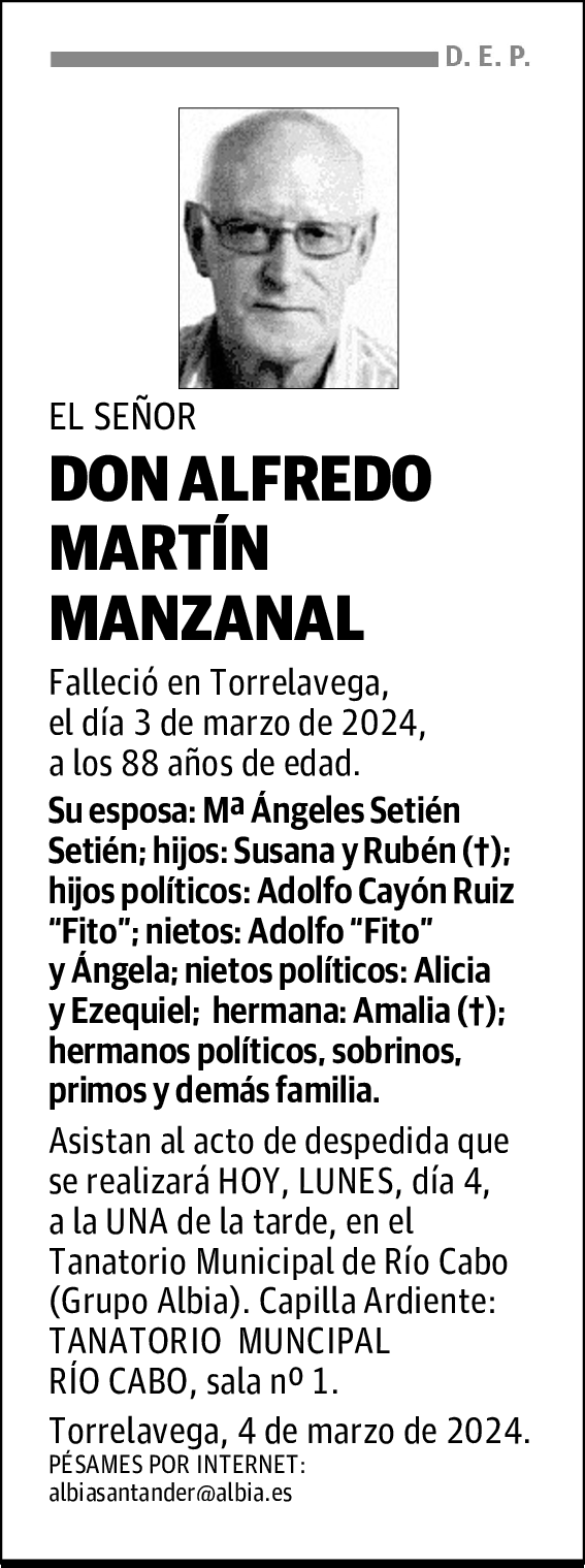 DON ALFREDO MARTÍN MANZANAL