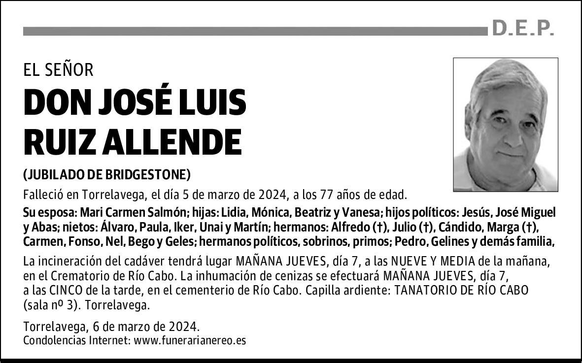 DON JOSÉ LUIS RUIZ ALLENDE