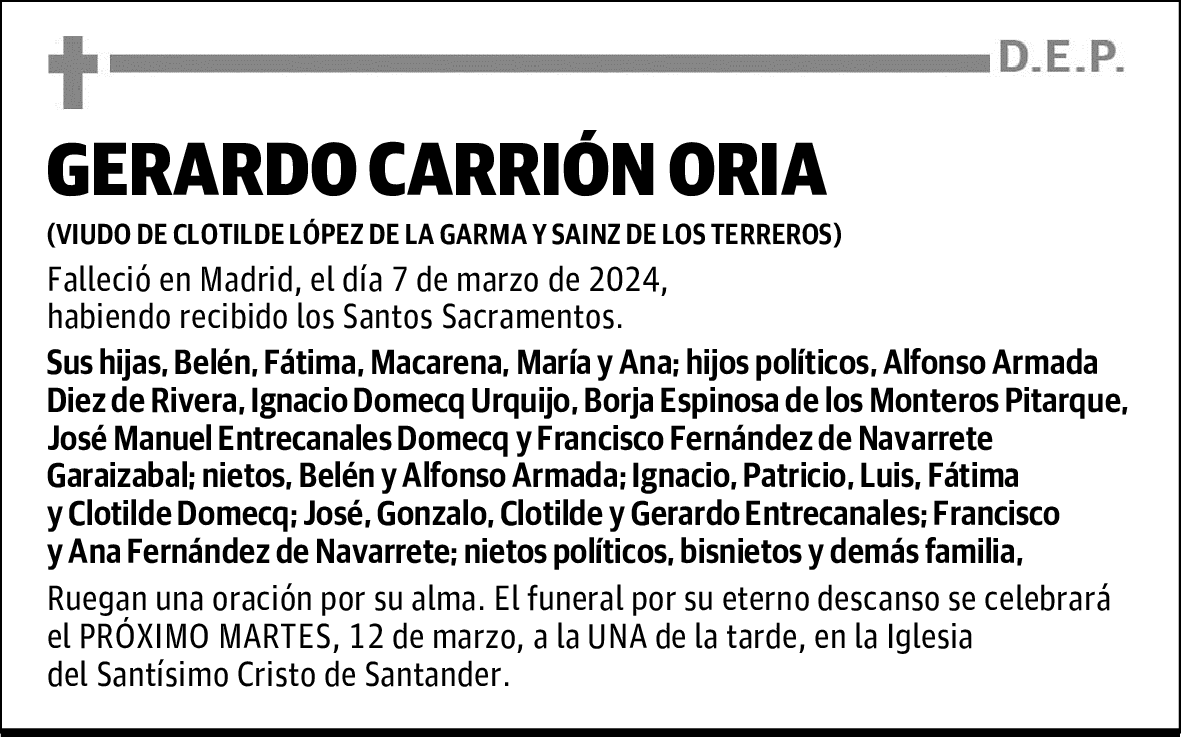 GERARDO CARRIÓN ORIA