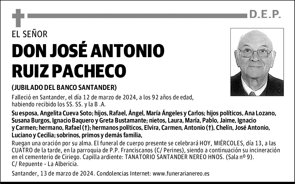 DON JOSÉ ANTONIO RUIZ PACHECO