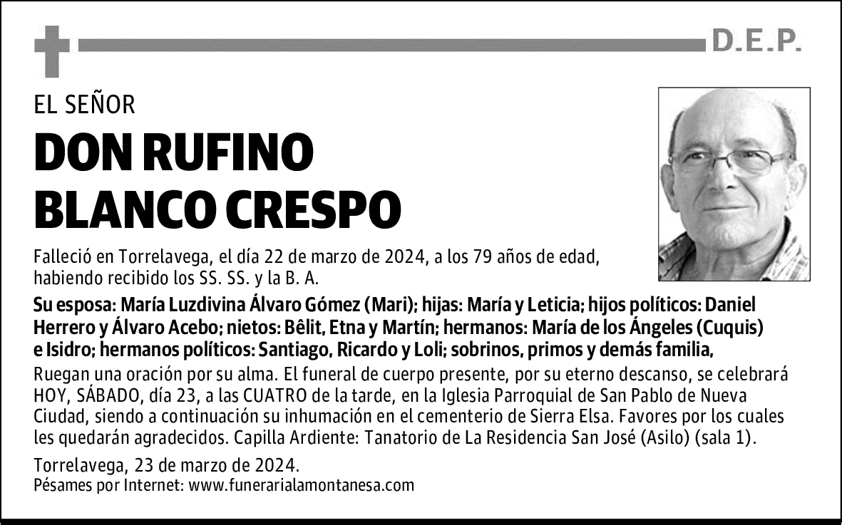 DON RUFINO BLANCO CRESPO