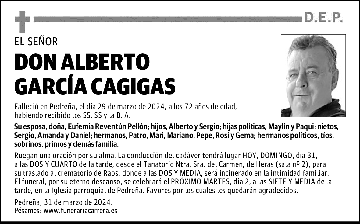 DON ALBERTO GARCÍA CAGIGAS