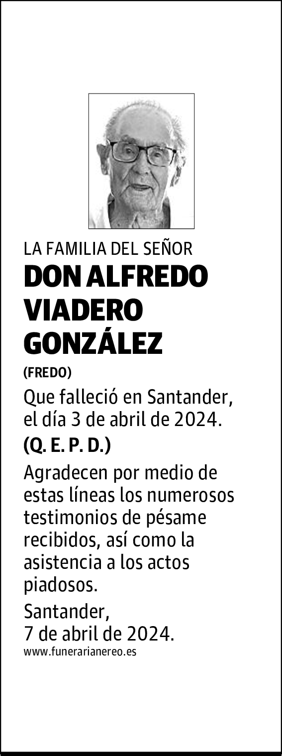 DON ALFREDO VIADERO GONZÁLEZ