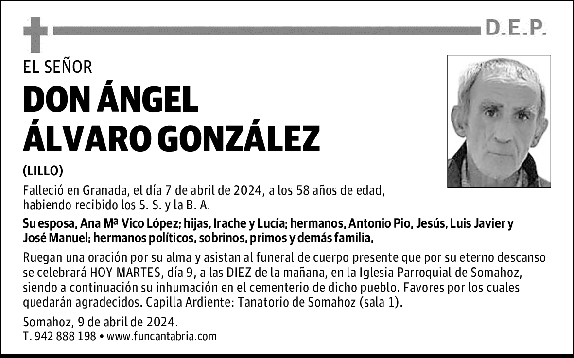 DON ÁNGEL ÁLVARO GONZÁLEZ