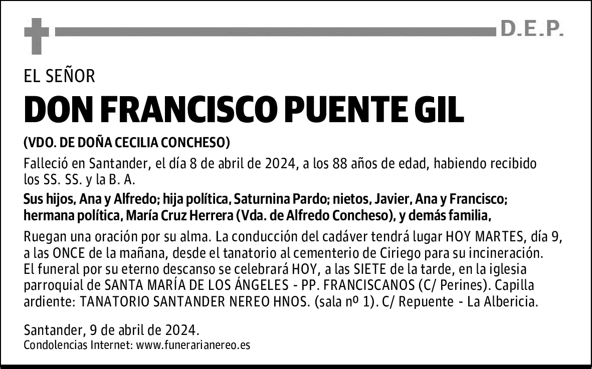 DON FRANCISCO PUENTE GIL
