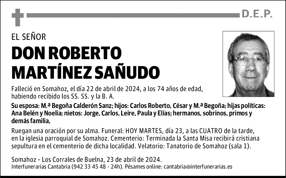 DON ROBERTO MARTÍNEZ SAÑUDO
