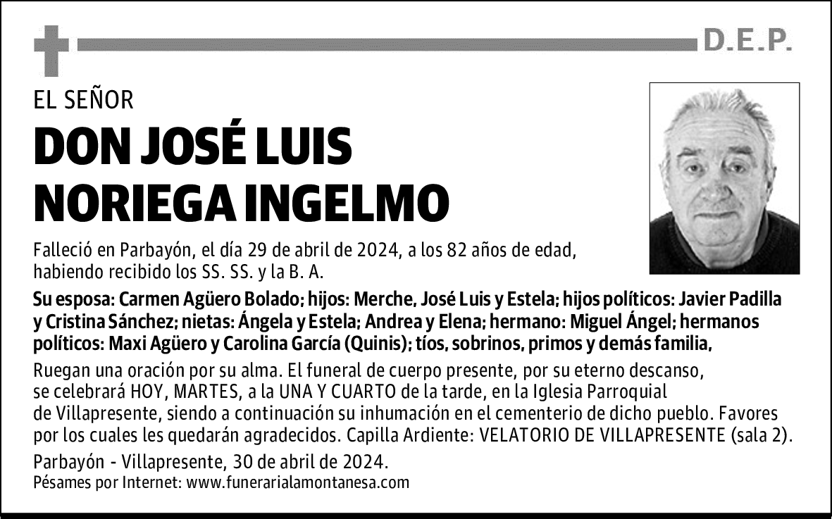 DON JOSÉ LUIS NORIEGA INGELMO