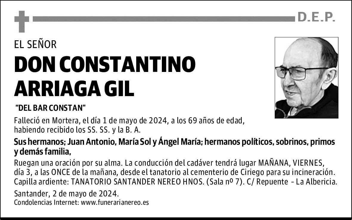 DON CONSTANTINO ARRIAGA GIL