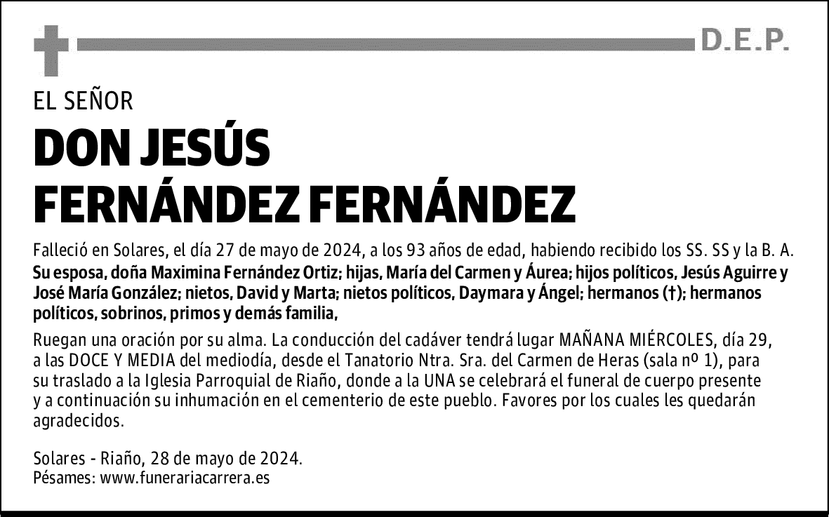 DON JESÚS FERNÁNDEZ FERNÁNDEZ