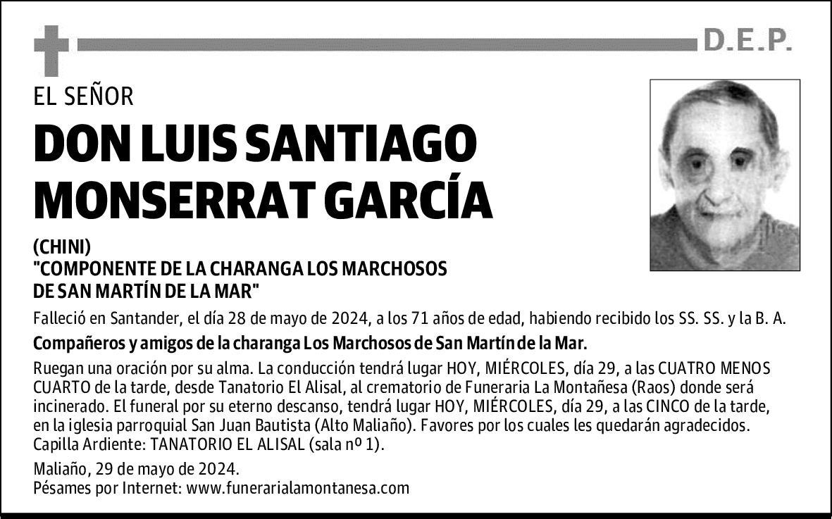 DON LUIS SANTIAGO MONSERRAT GARCÍA