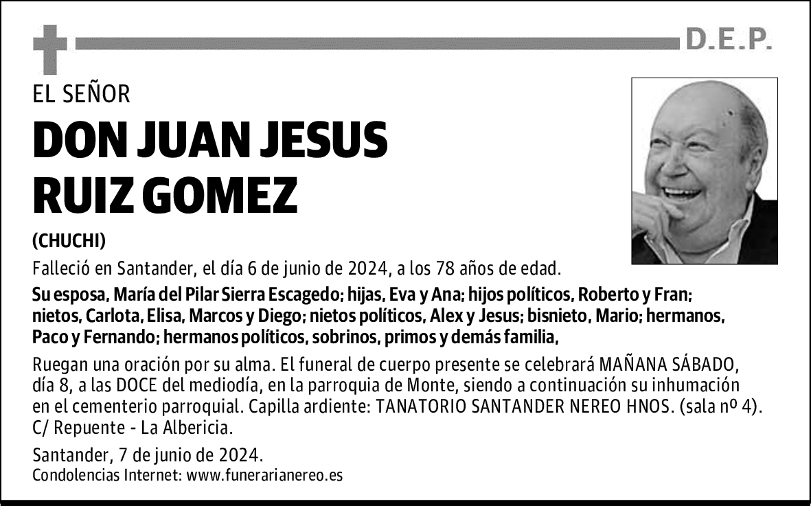 DON JUAN JESUS RUIZ GOMEZ