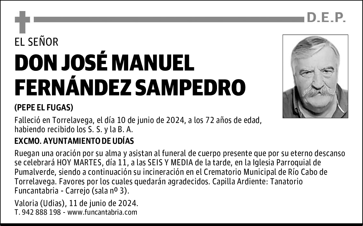 DON JOSÉ MANUEL FERNÁNDEZ SAMPEDRO