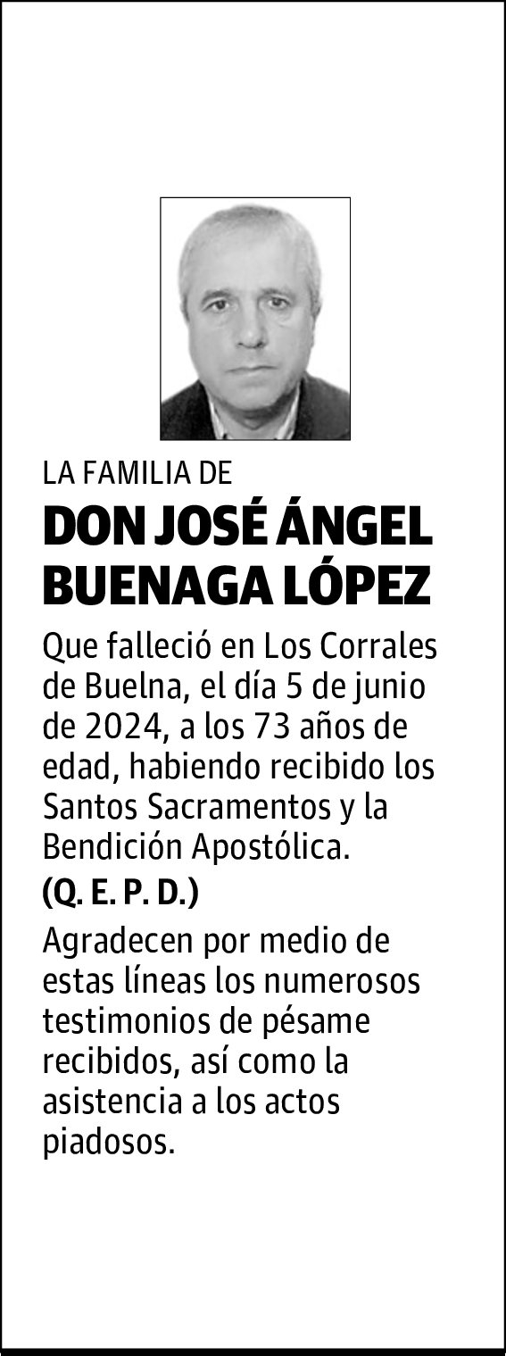 DON JOSÉ ÁNGEL BUENAGA LÓPEZ