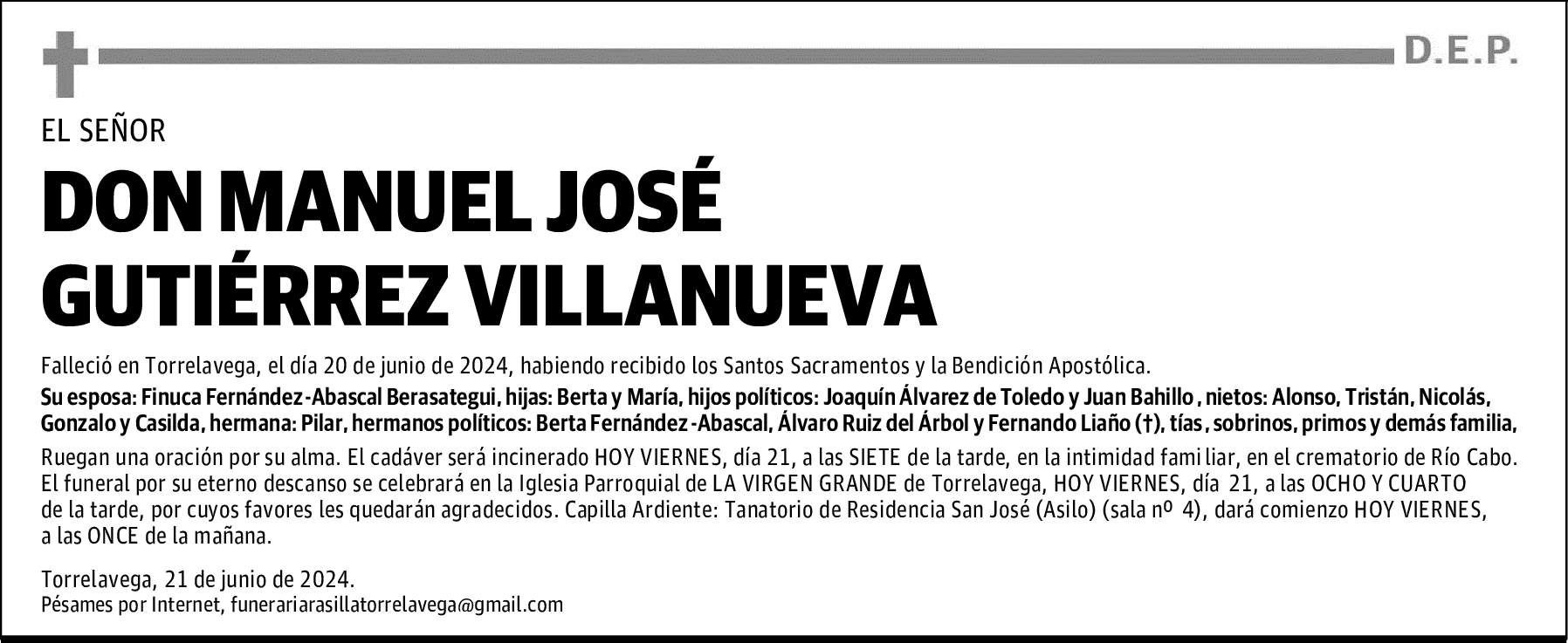 DON MANUEL JOSÉ GUTIÉRREZ VILLANUEVA