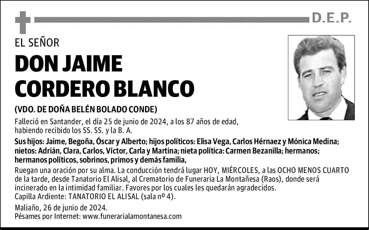 DON JAIME CORDERO BLANCO