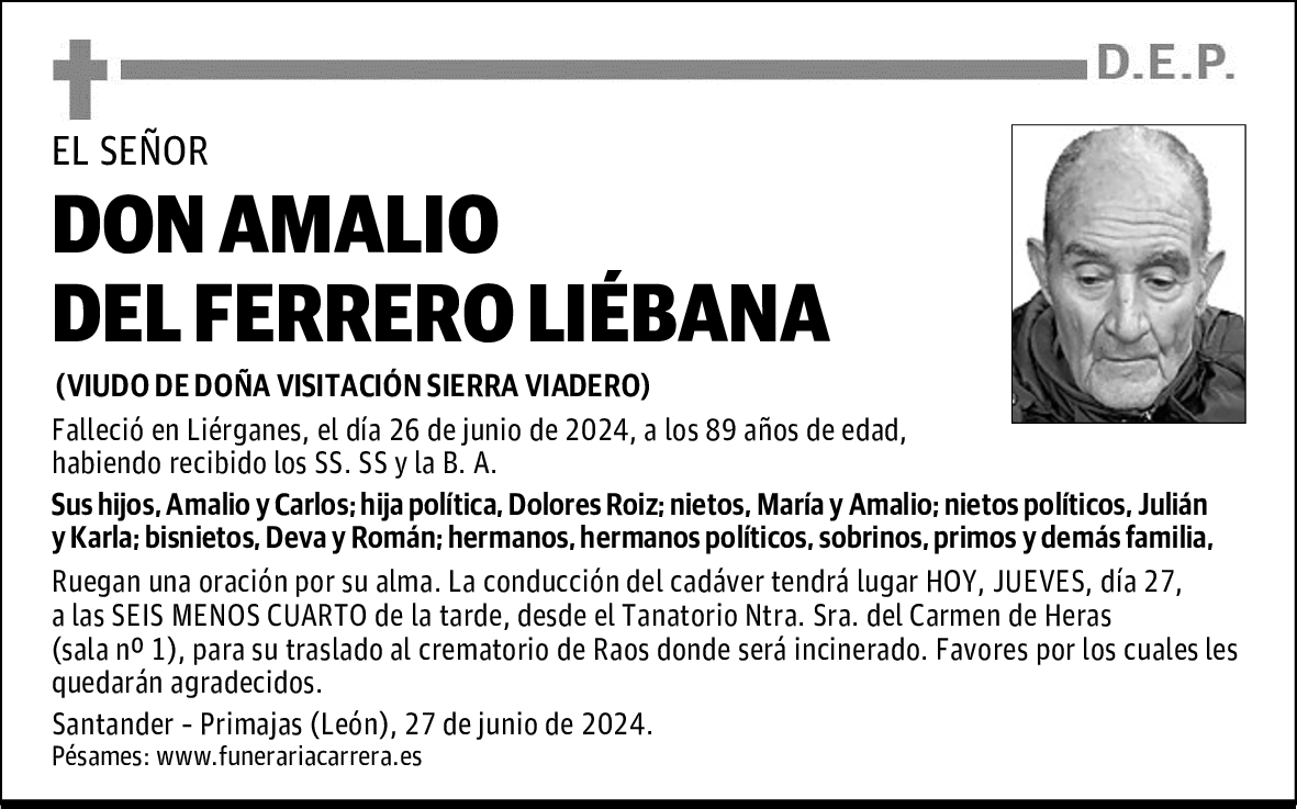 DON AMALIO DEL FERRERO LIÉBANA
