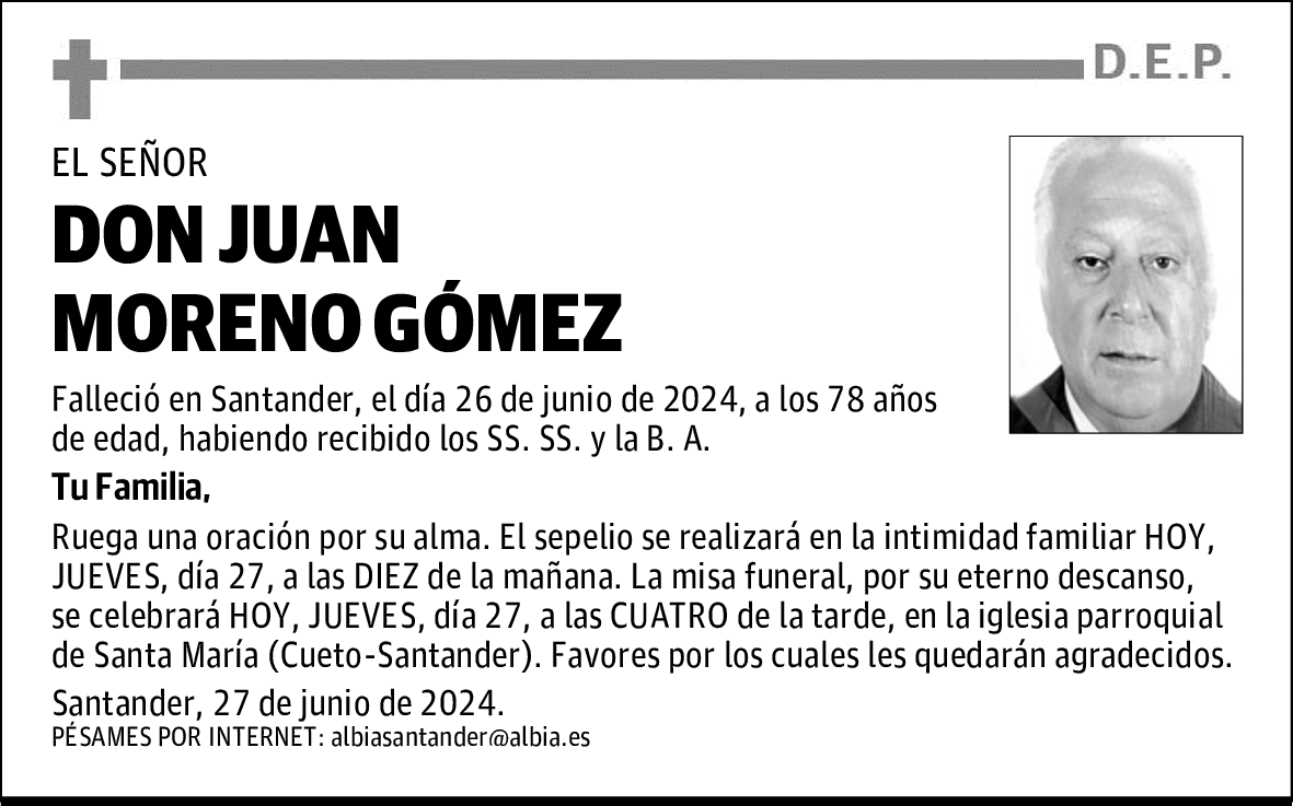 DON JUAN MORENO GÓMEZ